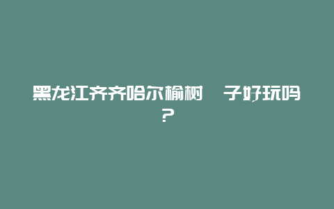 黑龙江齐齐哈尔榆树崴子好玩吗？