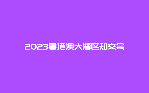 2024年粤港澳大湾区知交会