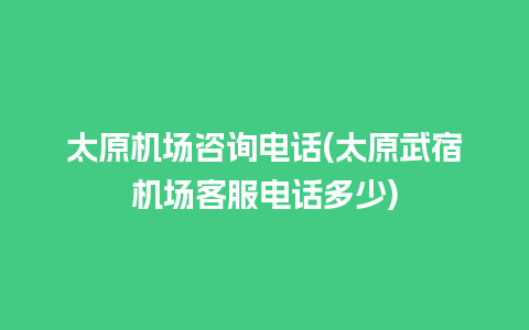 太原机场咨询电话(太原武宿机场客服电话多少)