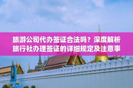 旅游公司代办签证合法吗？深度解析旅行社办理签证的详细规定及注意事项