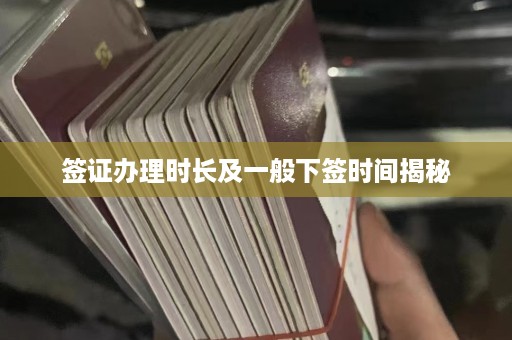 签证办理时长及一般下签时间揭秘